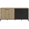 Image de CALICOSY - Enfilade 4 portes 1 tiroir L180 cm - TRUST