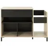 Image de Gami - Vinyle Vintage Meuble Platine - Style Urbain - Decor Chene - L 115 X P 40 X H 81 Cm