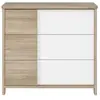 Image de Galipette SACHA Commode 3 tiroirs 98x90x51cm finition chêne du bocage