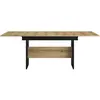 Image de CALICOSY - Table rectangulaire 1 allonge Esteban - L160/205 cm