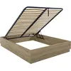 Image de CALICOSY - Lit coffre 140 x 190 cmReproduction chêne - TIDY