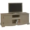 Image de Beaux Meubles Pas Chers - Meuble Tv 60 Pouces Style Anglais Taupe 2 Portes 2 Niches 142.4 X 55.5 X 46 Cm - Marron