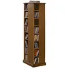 Image de Beaux Meubles Pas Chers - Tour Cd Dvd Pivotante Chêne 28 Etagères L 35 H 134.5 P 35 Cm - Marron