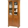 Image de Beaux Meubles Pas Chers   Bibliothèque Chêne Rustique 4 Portes 6 Niches L 82.4 Cm H 182.2 Cm P 33 Cm   Matériaux Chêne Massif Et Panneaux Plaqués   Finition Vernis Acrylique