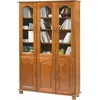 Image de Bibliothèque Chêne 6 Portes L. 120 Cm