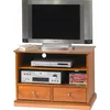 Image de Beaux Meubles Pas Chers - Meuble Tv Merisier 2 Tiroirs Roulettes - Marron