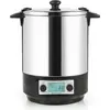 Image de Stérilisateur de bocaux électrique cuve inox avec écran lcd et minuteur 12l 1650w - Nature&saveurs - NSST12INA -