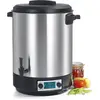 Image de Stérilisateur de bocaux électrique cuve inox avec écran lcd robinet et minuteur 45l 2500w - Kitchen Chef - KCPST45XXL.LCD -