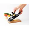Image de Mastrad Coupe-légumes manuel avec lame en V, coupe-légumes, coupe-tranches, rabot, plastique, acier inoxydable, noir et argent, F22000
