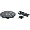 Image de Mastrad Top Chips Set Chipsmaker + Mandoline, Cuiseur de chips pour micro-ondes, silicone, plastique, noir, F64601