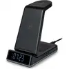 Image de THOMSON, station de charge 4 en 1 + réveil pour Apple, personnalisable, noir