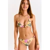 Image de Bas de maillot de bain jaune imprimé fleurs et palmiers Vaiva LIMETROPIC L
