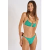 Image de Haut de maillot de bain bandeau vert imprimé fleurs Toelo Bloomgirl M
