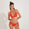Image de Haut de maillot de bain push-up rouge MISKO GROOVE Triangle