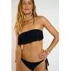Image de Haut de maillot de bain bandeau noir WESTO FRINGES XS