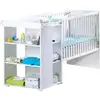 Image de Les Tendances - Sauthon Eloi Lit Combine 3 En 1 Evolutif 60 X 120 En 90x190 Cm - Blanc