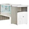 Image de Les Tendances - Lit Combiné Évolutif 120x60 En 90x190 En Bois Blanc
