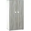 Image de Les Tendances - Babyprice Armoire Chambre Bebe Smile Chene Silex 2 Portes