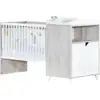 Image de Lit Combiné 120x60 Évolutif En 90x190 En Bois