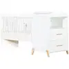 Image de Les Tendances - Lit Combiné Evolutif 120x60 En 90x190 En Bois Blanc