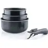 Image de Arthur Martin - Am120b Set De 3 Casseroles 16-18-20 Cm + 1 Manche - Tous Feux Dont Induction
