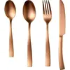 Image de Set de couverts - ARTHUR MARTIN - AM0056 - 24 pièces - Acier inoxydable - Finition cuivre