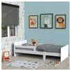 Image de Le Quai Des Affaires - Lit Évolutif Zoe 90x140-170-190-200 + 1 Sommier / Blanc/ 144x100x60