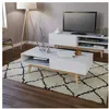 Image de Les Tendances - Table Basse Home 1 Tiroir / Blanc/ 120x60x38