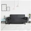 Image de Le Quai Des Affaires - Canapé Convertible Loki Gris/ 193x74x87 Cm