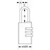 Image de Cadenas à combinaison programmable MASTERLOCK 30 mm de large - Finition laiton - 630EURD