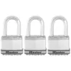 Image de Master Lock - Lot De 3 Cadenas A Clés M5eurtrilf - Tres Haute Sécurité - Acier Laminé - Utilisation Extérieur - Anse M