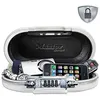 Image de Mini-coffre De Rangement Portable Pour Voyage Avec Cable De Securite - Blanc - Master Lock