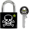Image de Master Lock 3430eurdskull Cadenas À Clés Avec Tête De Mort, Tête De Mort, 5,3 X 3 X 1,5 Cm