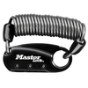 Image de Mousqueton avec câble d'enroulement 1551EURDBLK - Master Lock