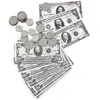Image de Set de dollars, petits billets et piÃ¨ces