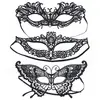 Image de Loup tissu Dentelle noir (x1)