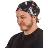 Image de Bandana, tissu noir avec tÃªtes de mort, 50 x 50 cm