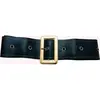 Image de Ceinture noire en simili-cuir avec boucle dorÃ©e (PÃ¨re NoÃ«l,...)