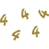 Image de Lot de 50 confettis pailletÃ©s Chiffre 4 Or