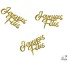 Image de Lot de 30 confettis pailletÃ©s Joyeuses FÃªtes Or