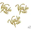 Image de Lot de 30 confettis pailletÃ©s Vive la FÃªte Or