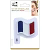 Image de Palette de maquillage avec pinceau France Bleu Blanc Rouge