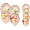 Image de Lot de 8 ballons anniversaire Dinosaures