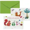 Image de Lot de 8 cartons d'invitation anniversaire Animaux de la forÃªt