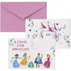 Image de Lot de 8 cartons d'invitation anniversaire Princesses