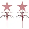 Image de Lot de 2 piques artifice Ã©toile Rose gold