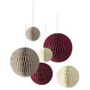 Image de Lot de 6 boules alvÃ©olÃ©es moka