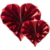 Image de Set de 6 rosaces Coeurs, Rouge