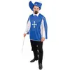 Image de DÃ©guisement de mousquetaire bleu taille S/M