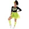 Image de Set dÃ©guisement annÃ©es 80 tutu jaune